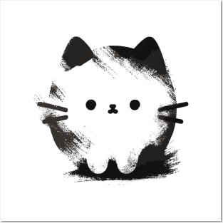 Cute kawaii cat Posters and Art